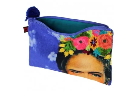 Κεντημένο Νεσεσέρ Frida Kahlo (Blue)