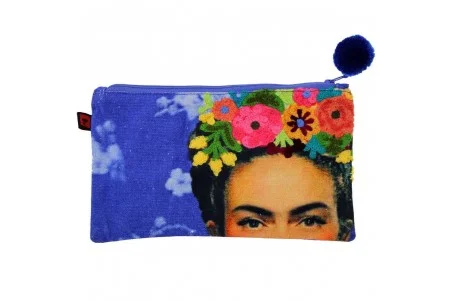 Κεντημένο Νεσεσέρ Frida Kahlo (Blue)