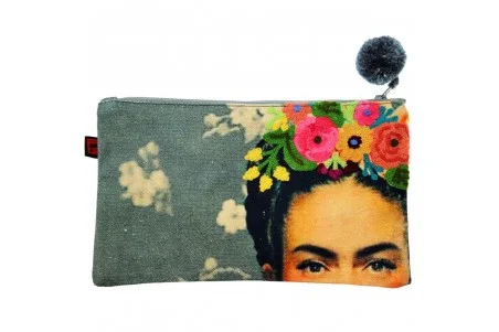 Κεντημένο Νεσεσέρ Frida Kahlo (Grey)