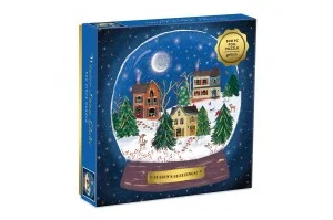 Christmas Puzzle \\"Winter Snow Globe\\" 500 Κομματιών