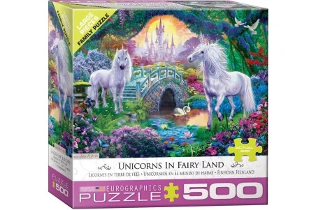 Eurographics Puzzle \\"Unicorns In Fairy Land\\" 500 κομματιών