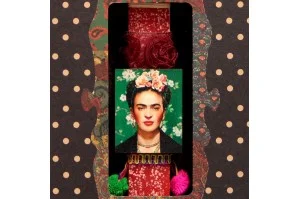 Λαμπάδα με Μαγνητάκι Frida Kahlo- Μπορντώ