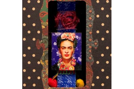 Λαμπάδα με Μαγνητάκι Frida Kahlo- Μπλε