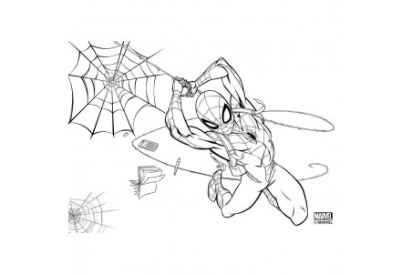 Μπλοκ Ζωγραφικής \\"Spiderman\\" 23x33 40 φύλλων με Αυτοκόλλητάκια