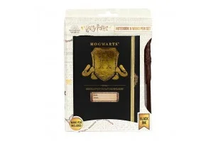 Harry Potter Notebook & Wand Pen Set \\"Hogwarts Shield\\"
