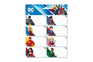 Αυτοκόλλητες Ετικέτες DC COMICS Justice League 8×2