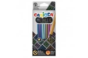 Carioca Ξυλομπογιές Metallic 12 Τεμαχίων