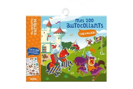 Auzou, 200 Stickers - Knights