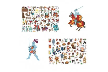 Auzou, 200 Stickers - Knights