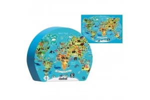 Total Gift Puzzle XL2279 \\"Travel Map\\" 5+49pcs