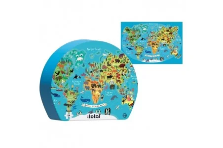 Total Gift Puzzle XL2279 \\"Travel Map\\" 5+49pcs