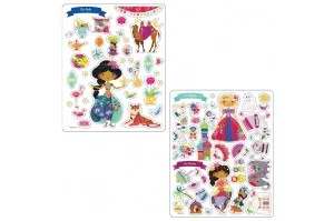 Auzou, 200 Stickers - Princesses From Around The World