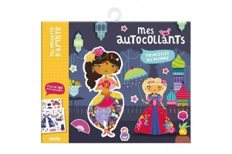 Auzou, 200 Stickers - Princesses From Around The World