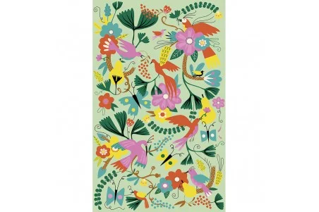 Auzou, My Activity Pouch - Giant Glitter Poster Fantastic Birds