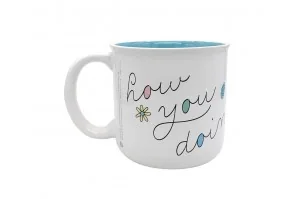 Friends \\"How You Doin\\" Breakfast Mug 14 Oz In Gift Box