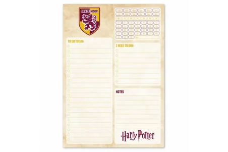 Harry Potter Gryffindor To Do List A5