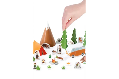 Pukaca Paper Toy Επιτραπέζιο Παιχνίδι - Camping