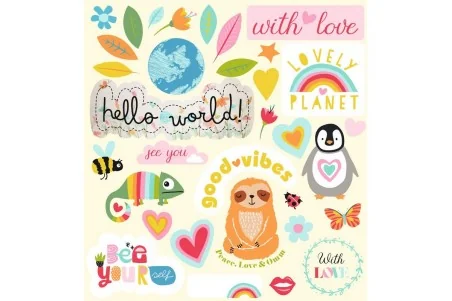 Sticker Book \\"Lovely Planet\\"