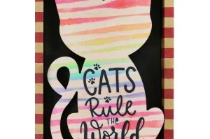 Λαμπάδα Κάδρο MyPet \\"Cats Rules the World\\"