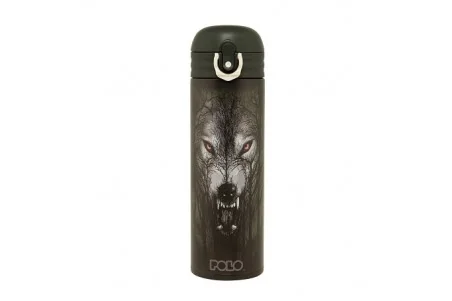 POLO Θερμός Stainless Steel Junior 500ml Wolf