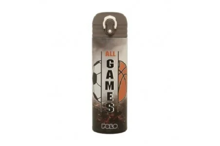 POLO Θερμός Stainless Steel Junior 500ml All Games