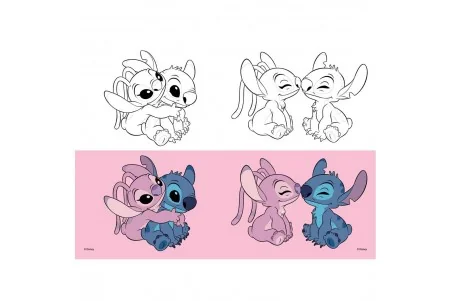 Τετράδιο Καρφίτσα 17x25 \\"Lilo & Stitch\\" Ροζ