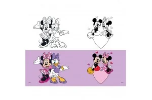 Τετράδιο Καρφίτσα 17x25 \\"Minnie\\" Μωβ