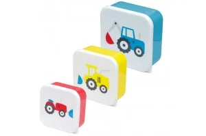 Σετ 3 Φαγητοδοχεία \\"Little Tractors\\" S/M/L