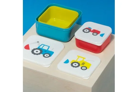 Σετ 3 Φαγητοδοχεία \\"Little Tractors\\" S/M/L