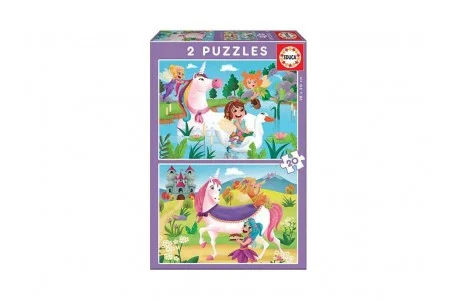 Puzzle \\"Unicorns and Fairies\\" 2x20 Κομματιών