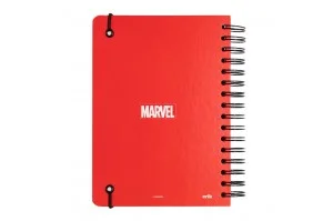 Marvel Σημειωματάριο A5 με λάστιχο \\"Captain America\\"